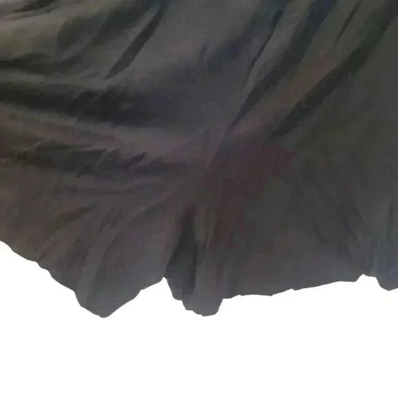 BCBGENERATION Women's Black Rayon/Spandex Cowl Neck Drawstring Shorts Romper - Picture 6 of 8